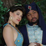 Rydia as Jasmine with
                                    her dashing Aladdin