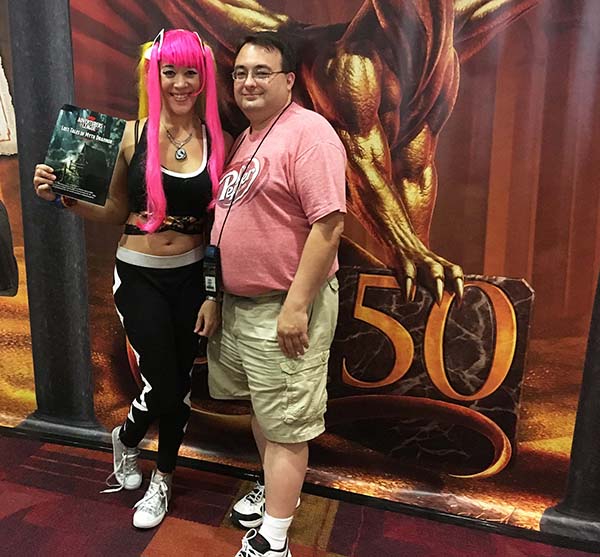 Rydia as
Plumeria & Greg Marks from Wizards of
the Coast