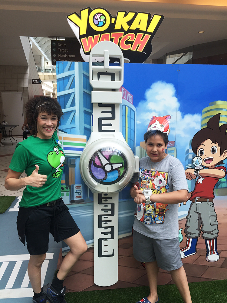 Rydia with USApyon_Reviews
                                      and a GIANT YO-KAI WATCH Watch