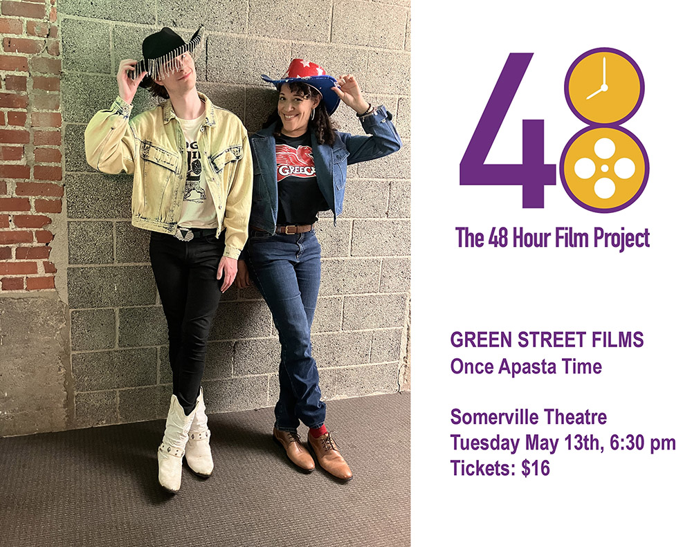 Actors in
Western Attire for 48 Hour Film Project at
Somerville Theatre